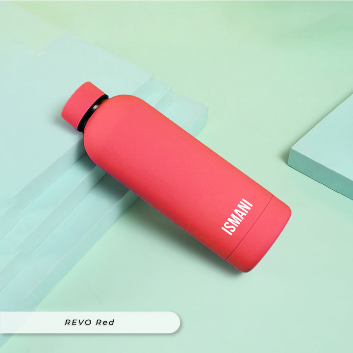Teezbee.com - REVO 500ml Thermo Water Bottle (Red) - Petite