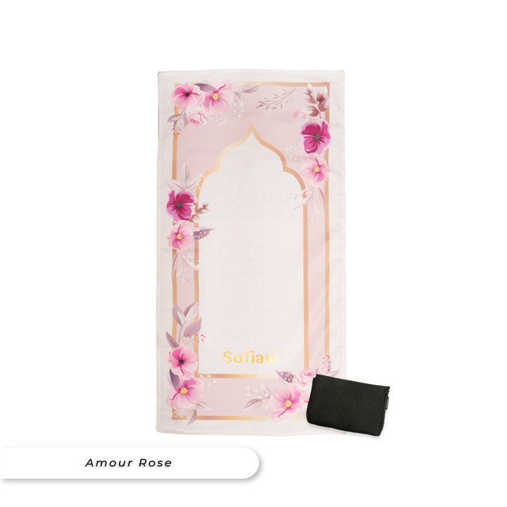 Teezbee.com - Foldable Sejadah Prayer Mat (Amour Rose)
