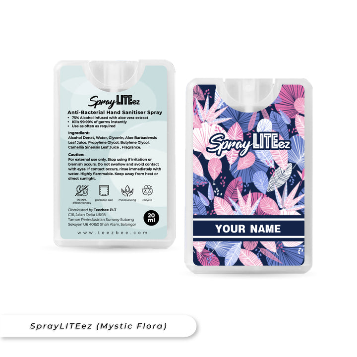 Teezbee.com - SprayLITE ez Personalised Pocket Spray (Mystic Flora)
