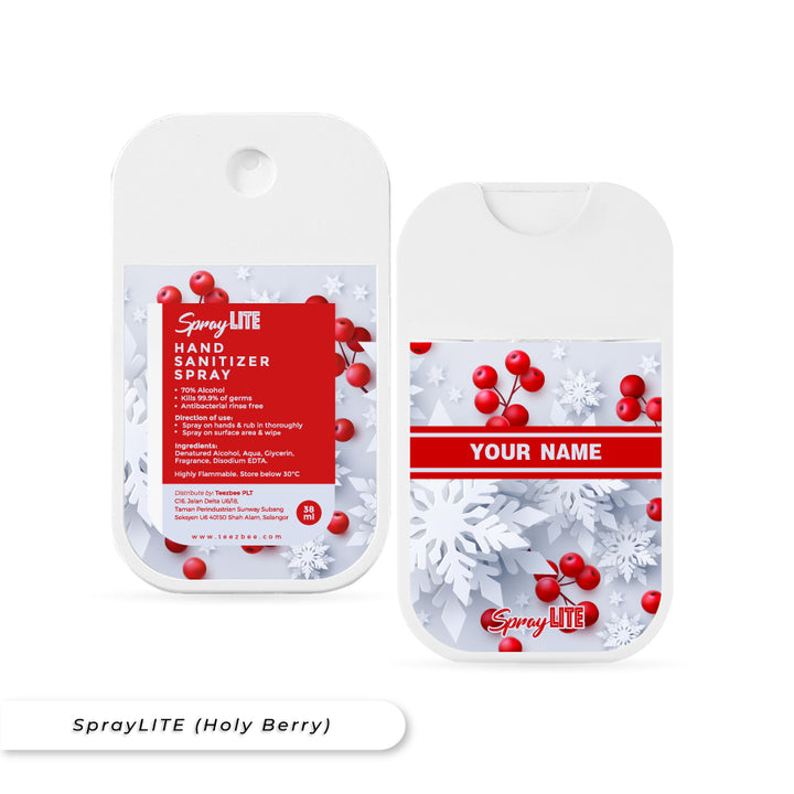 Teezbee.com - SprayLITE Personalised Pocket Spray (Holy Berry)
