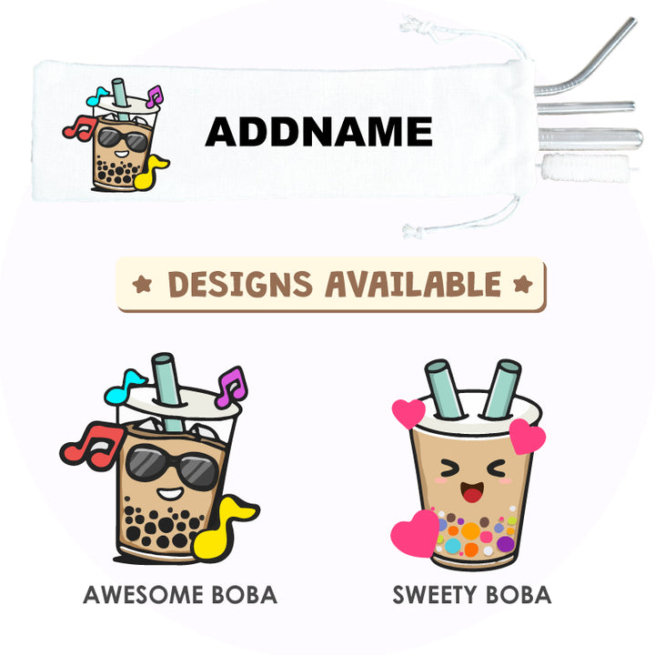 Teezbee.com - Boba & Drinks Straw Set [FREE Custom Add Name]