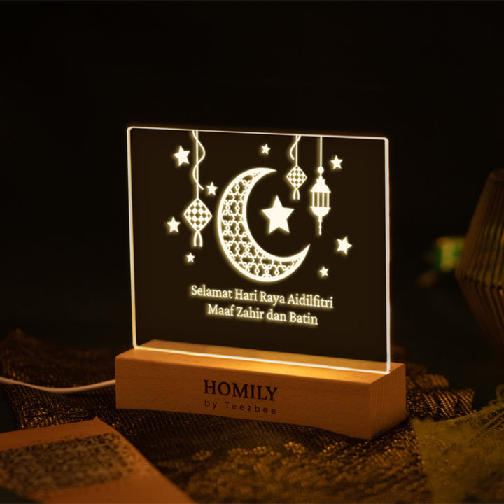 Teezbee.com - Raya LED Display Light (Crescent Ornaments)